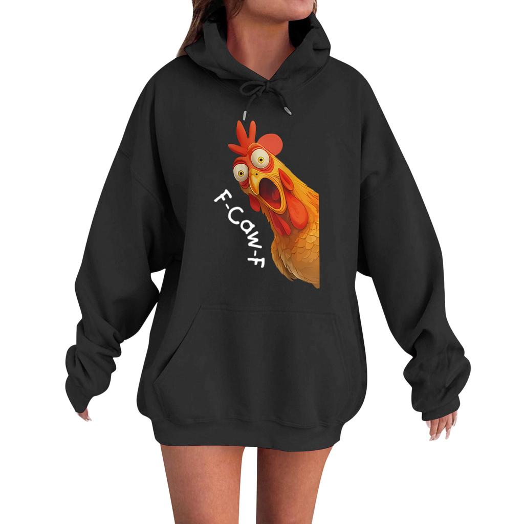 Women's Fashion Casual Long Sleeve Loose Printed Sweatshirt