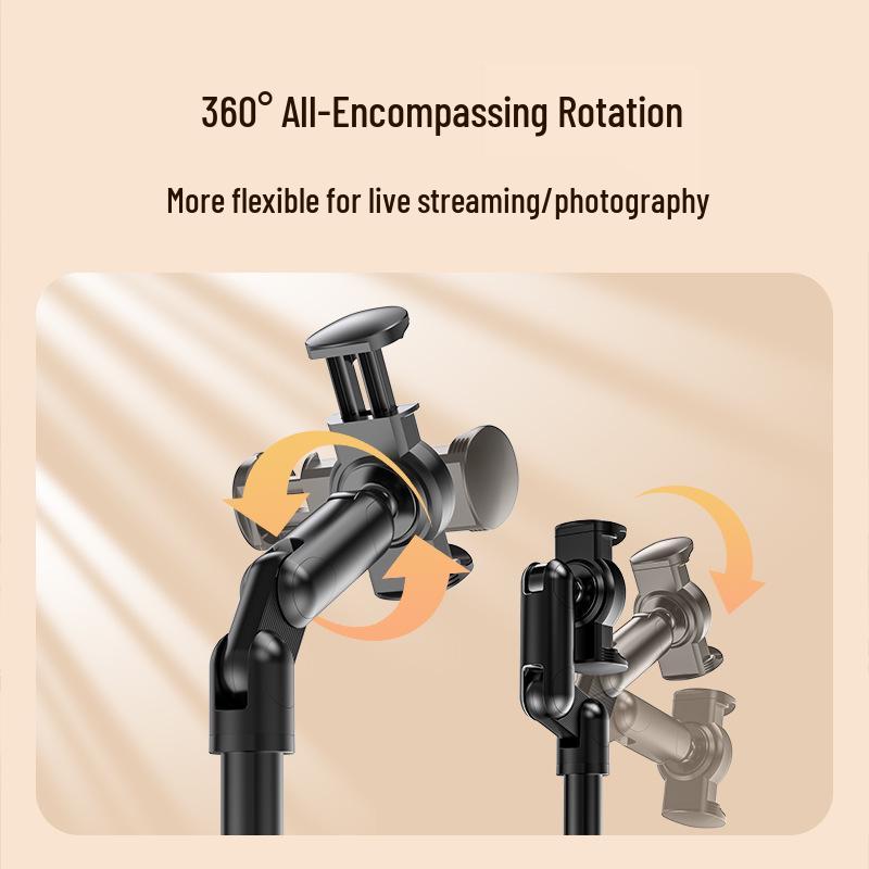 Multifunctional Desktop Phone Holder for Live Streaming, Overhead Shots, and Video Recording