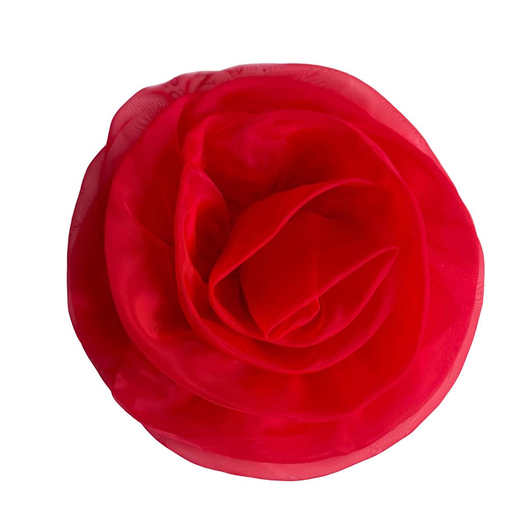 Oversized 3D Flower Brooch Handmade Flower Accessory for Clothing and Home Decors with Realistic Polyester Texture