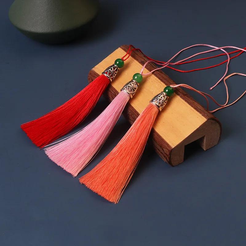 5pcs/Pack 10cm Multicolor Cotton Silk Tassel Cords Brush for Earrings Charm Pendant Tassel Fringe DIY Jewelry Making