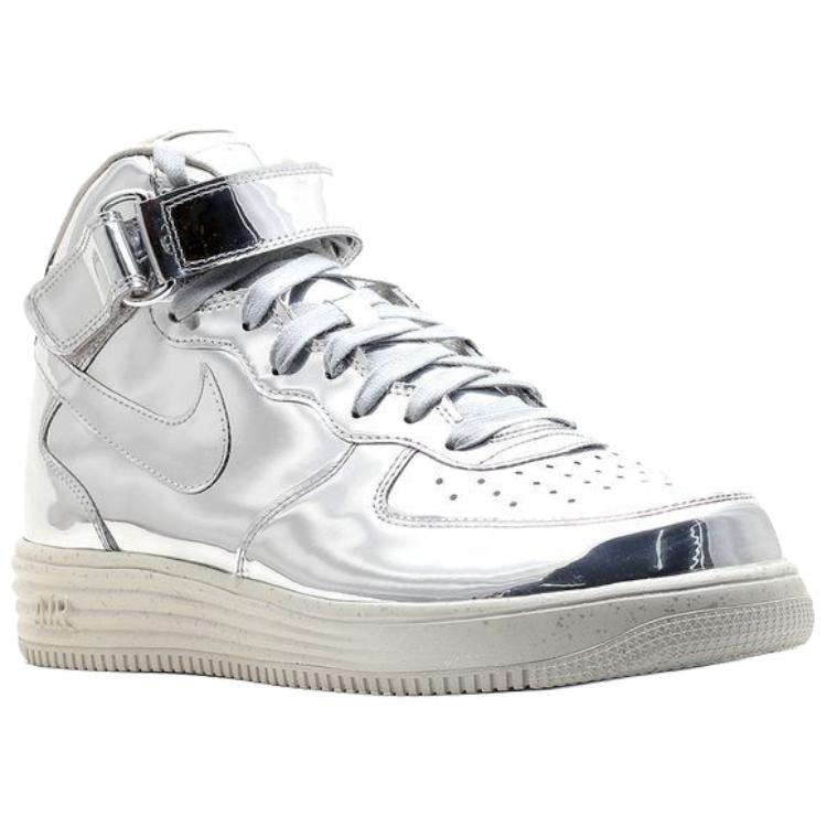 Nike Lunar Force 1 Slip Resistant Abrasion Resistant Slip Resistant Abrasion Resistant High Top Skateboard Shoes Men's 652849-092
