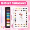 12 Color Watercolor Paint Workbooks Set Portable Watercolor Workbooks with Brush Beginner Watercolor Paint Book Set for Painting