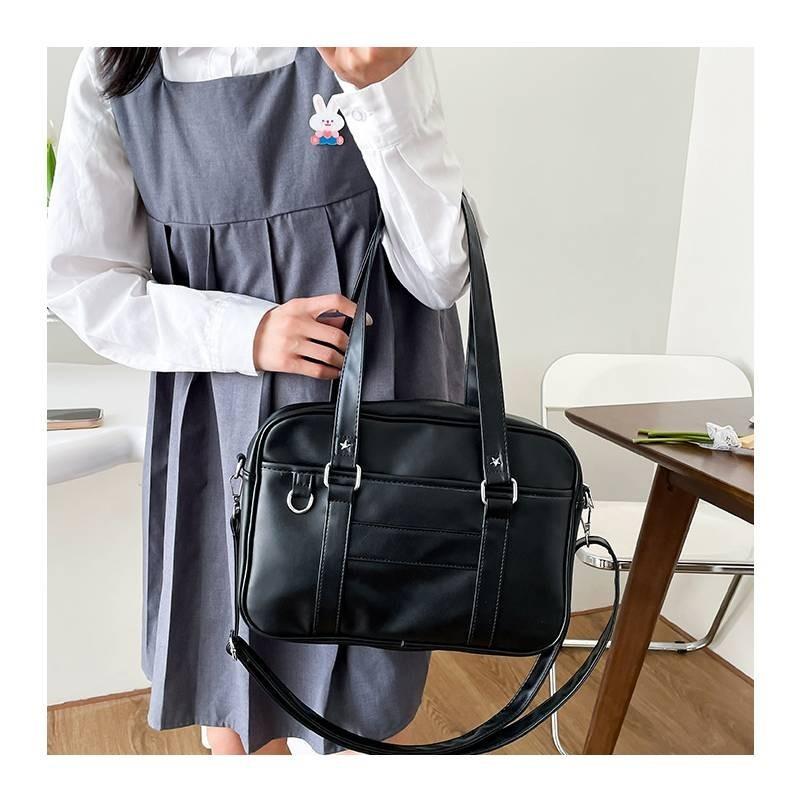 Stylish Urban Chic Tote Bag For Women Pu Leather Large Capacity Shoulder Bag