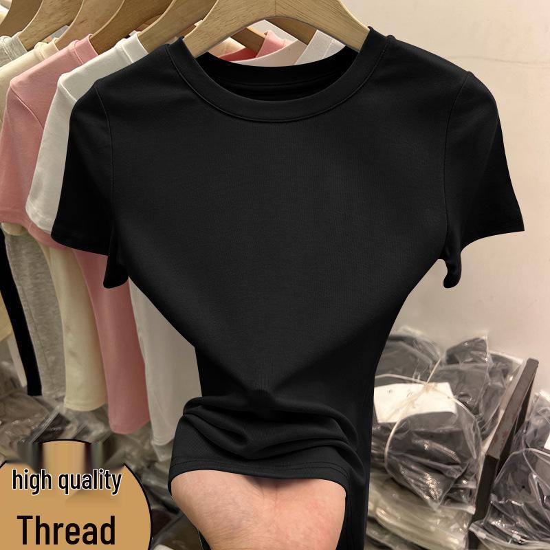 Elegant Ribbed Slim-Fit Top for Women - Stylish, Breathable, and Fashionable