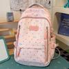 Schoolbag Mori small fresh bow schoolbag female junior high school student cute backpack advanced sense lightweight large capacity backpack