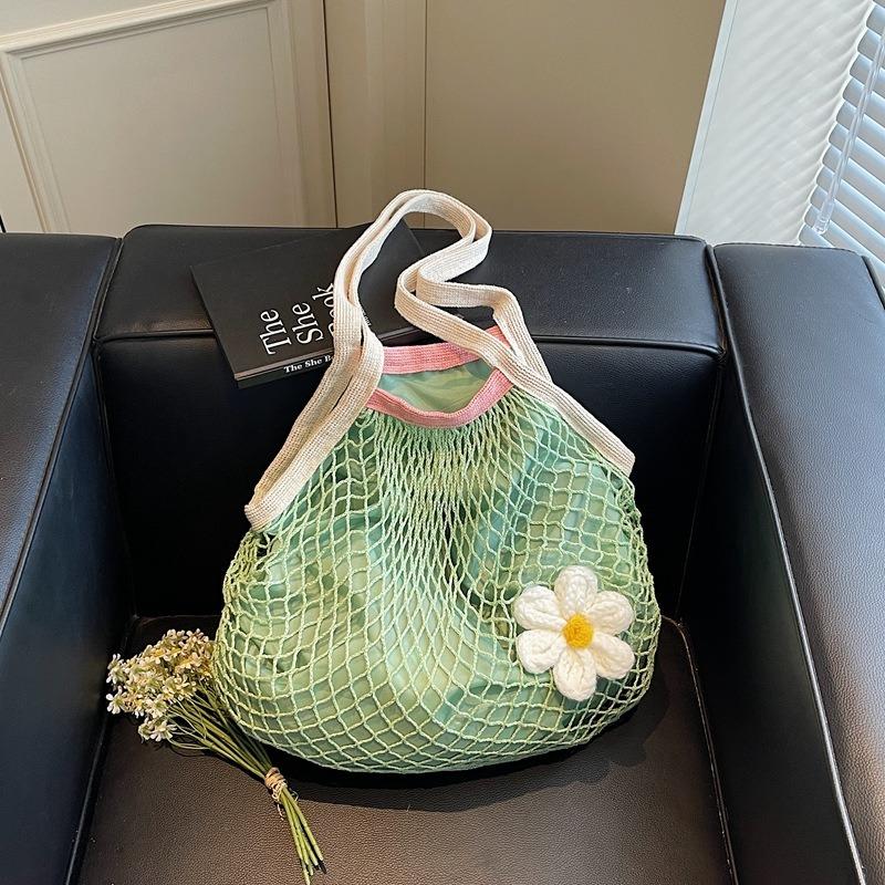 Fashion versatile shoulder bag women's summer new beach seaside vacation woven bag hand carry messenger bag