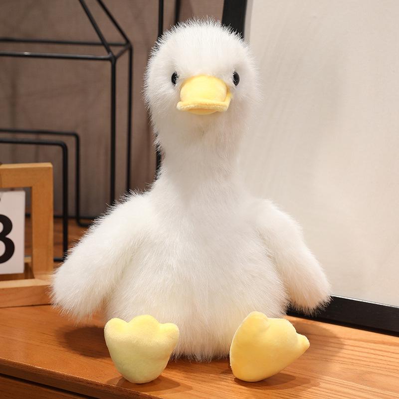 Adorable Little Duck Plush Toy - Big Yellow Duck, Black Duck, Sleep Pillow, Children s Rag Doll Small 35cm (0.15kg)