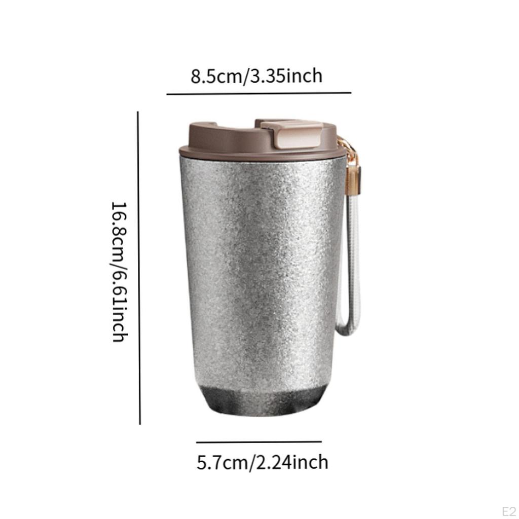 Isolierter Titanbecher Kaffee mit Und Kaltwasserflasche