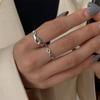 CARLIDANA Elegant Ladies 18K Solid Gold Minimalist Chain Finger Charm Rings Stainless Steel Stylish Gold Plated Celebration
