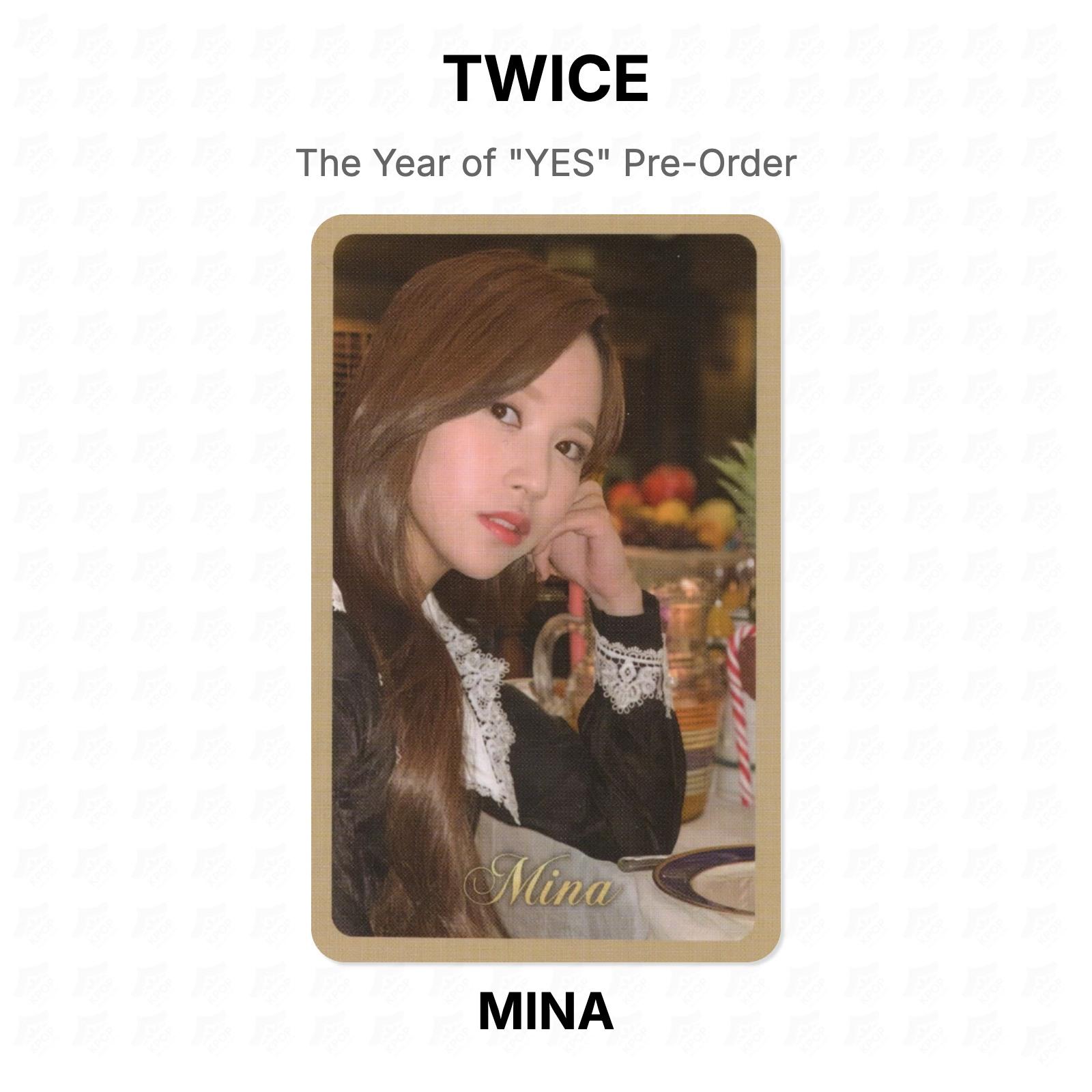 TWICE The Year of  YES  Pre-Order Official Photocard MINA 02