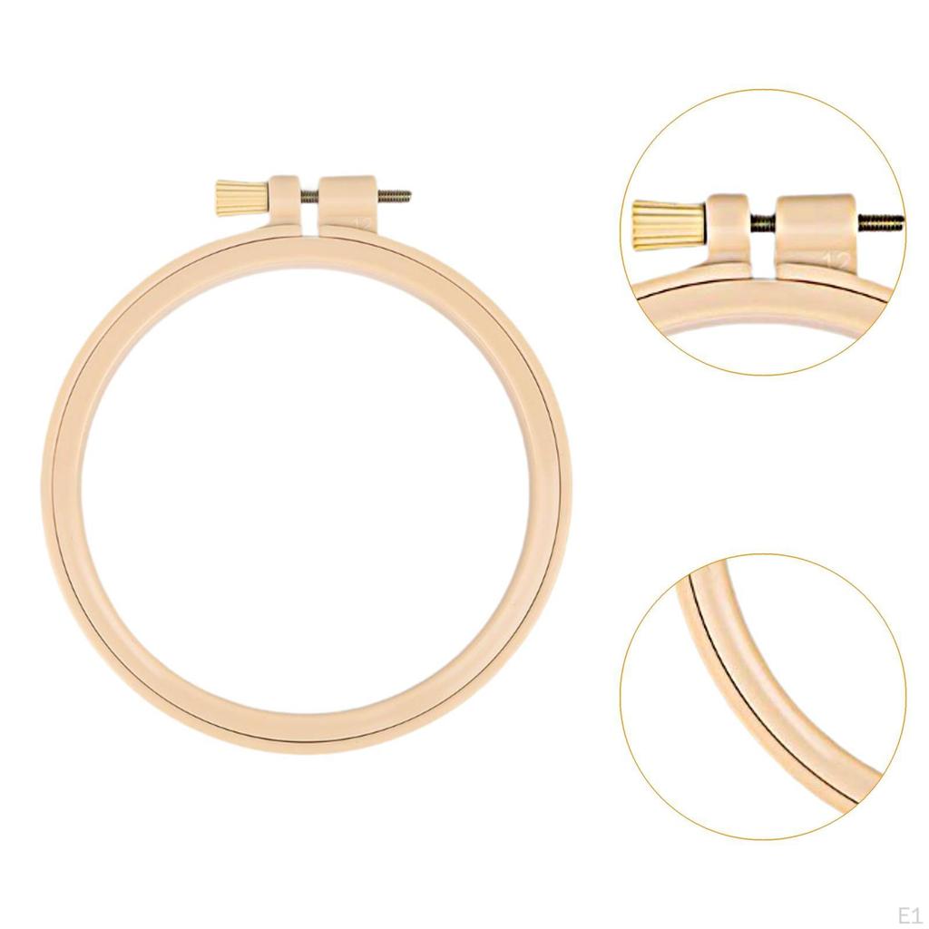 Embroidery Hoop Circle Loop, Compact Versatile Sturdy Frame, Cross Stitch for DIY