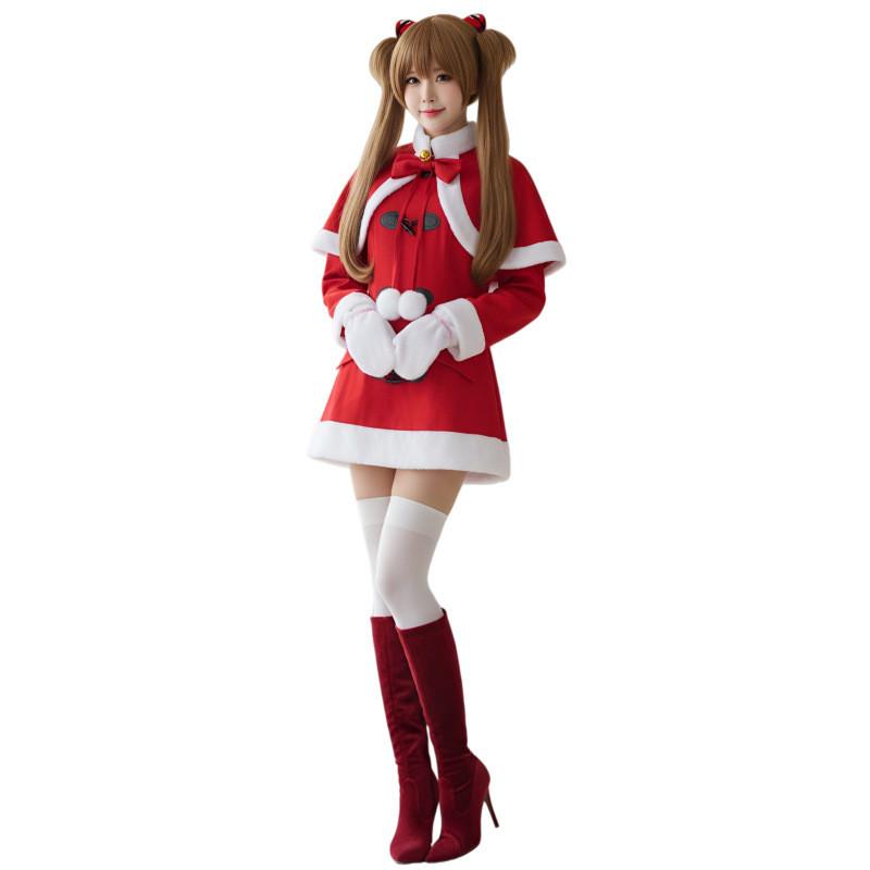 Neon Genesis Evangelion Asuka Langley Soryu And Ayanami Rei Christmas Cosplay Suit With Breathable Fabric For Halloween And Party Use