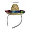 Mexiko Hut Form Haarband Karneval Party Erwachsene Teenager Fotografie Stirnbänder Bequem Make-up Fotos Machen Kopfschmuck