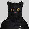 Maschera da Gatto Realistica con Bocca Mobile Maschera Animale con Testa Mobile Costume Cosplay