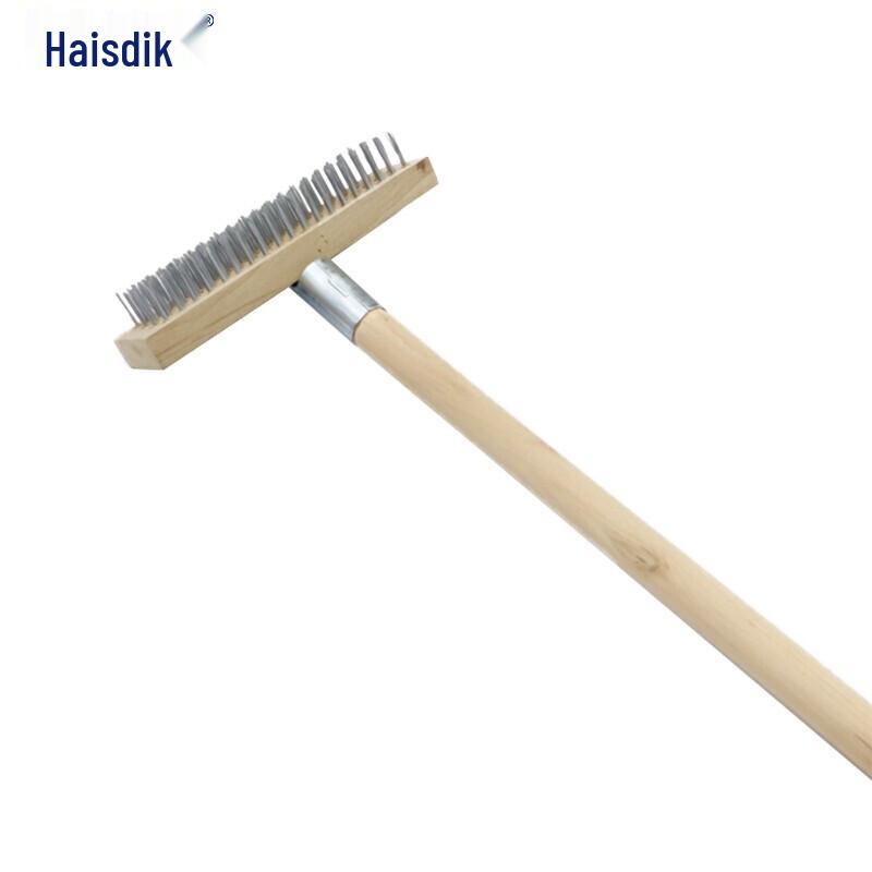 Long-Handle Steel Wire Cleaning Brush 30cm Set with Handle