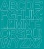 Self-Adhesive Letters Sticker 10 Cm Stickers Turquoise Gloss