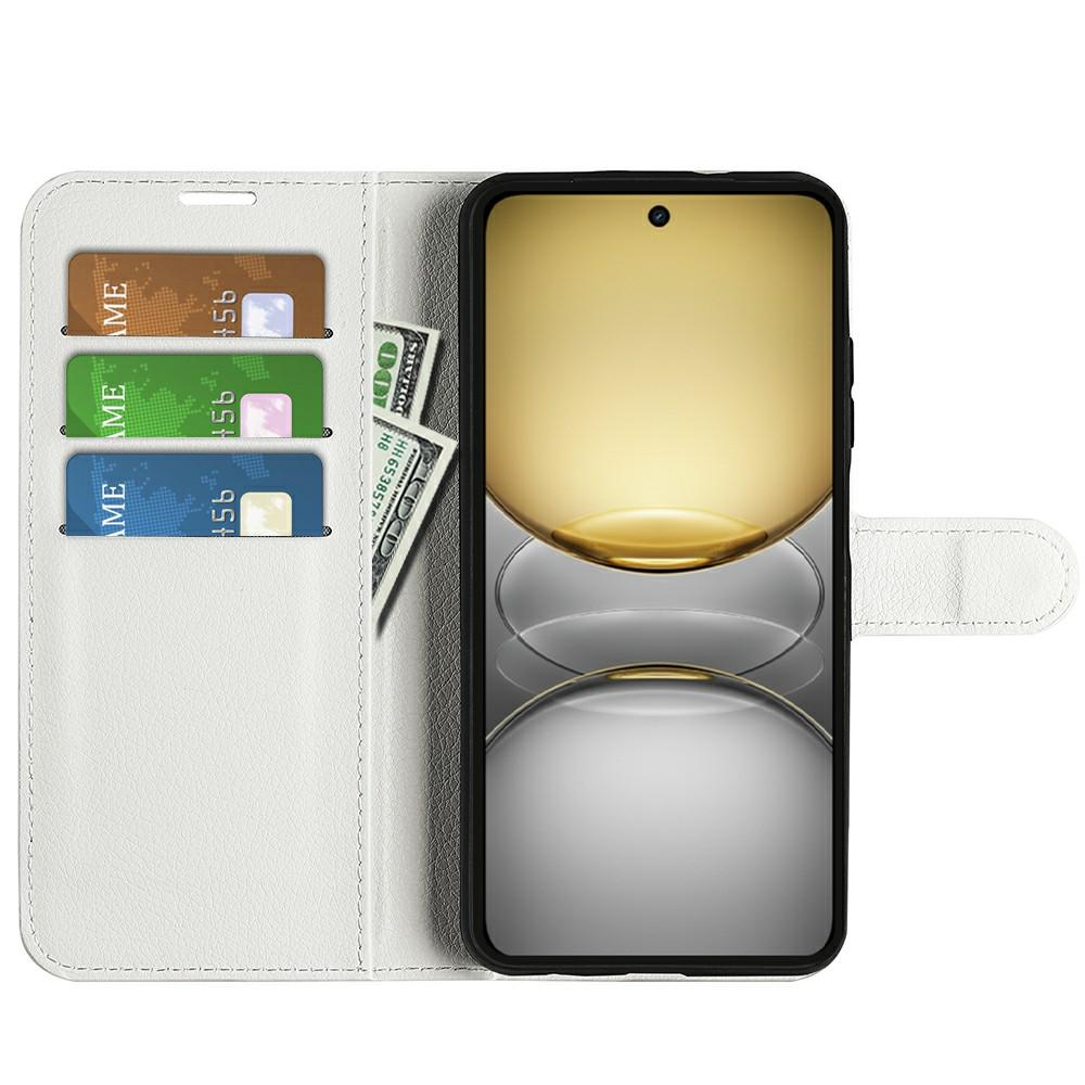 

For Realme C75 Case Litchi Texture Shockproof Leather Wallet Phone Cover Red