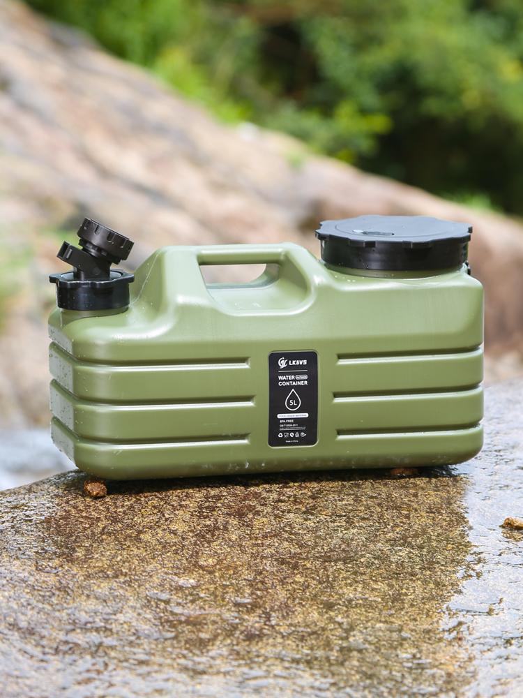 5L Drinking Water Bucket with Faucet Water Dispenser Carrier Large Capacity Water Storage Tank for Vehicle Car Camping