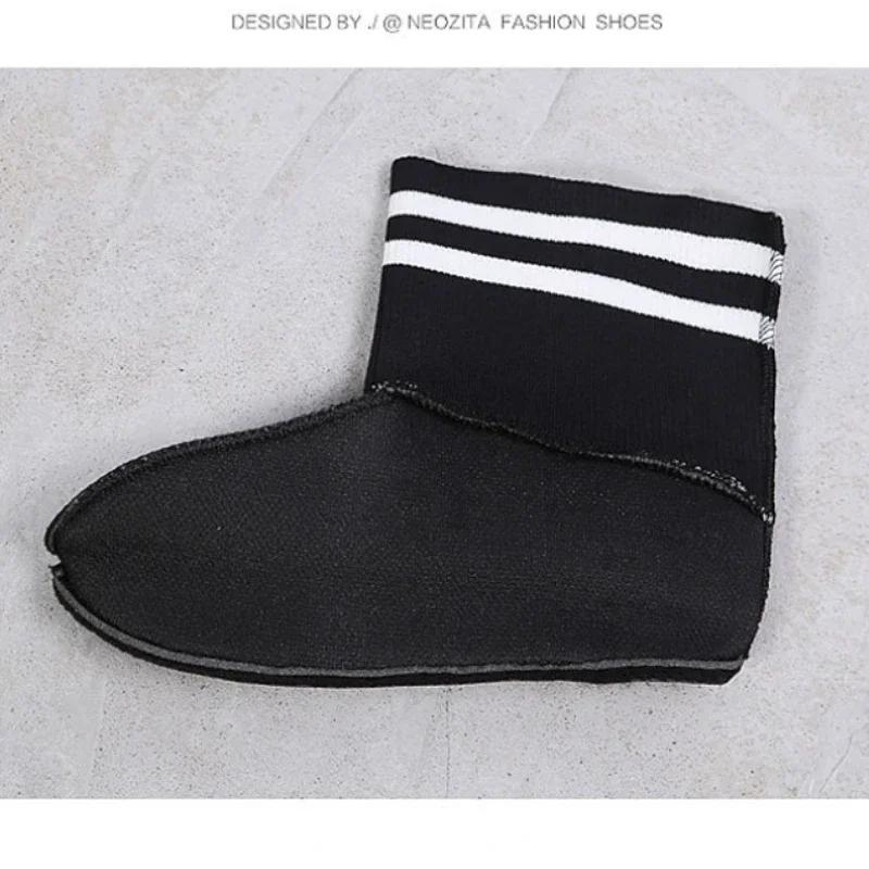 Fashion Rain Shoes for Women Rubber Boots Platform Ankle Boots 2025 Autumn Winter Slip on Women Booties Work Shoes Botines Mujer