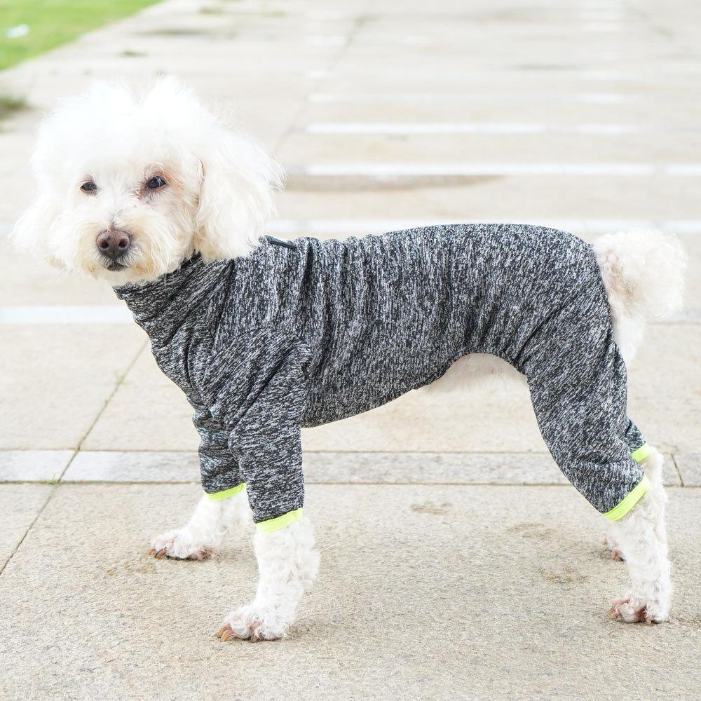 Pet Four-legged Multi-color Teddy Sherina Small Dog Spring and Autumn Four-legged Long-sleeved Bottoming Shirt