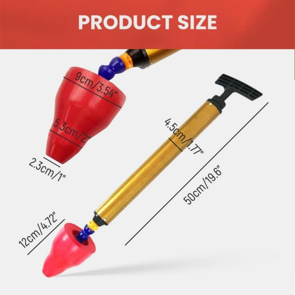 Toilet Plunger,Pressure Toilet Unblock One Shot,Toilet Plunger Drain Clog Remover,Air Plunger for Toilet Bathroom Floor Drain Sink Kitchen Unclogger