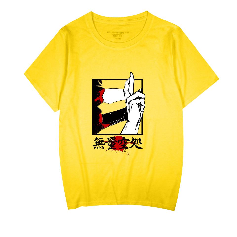 

Funny Cartoon Jujutsu Kaisen T Shirt Cool Men s Tshirt O Neck Casual Unisex Streetwear Anime Fashion Tee XXS жовтий
