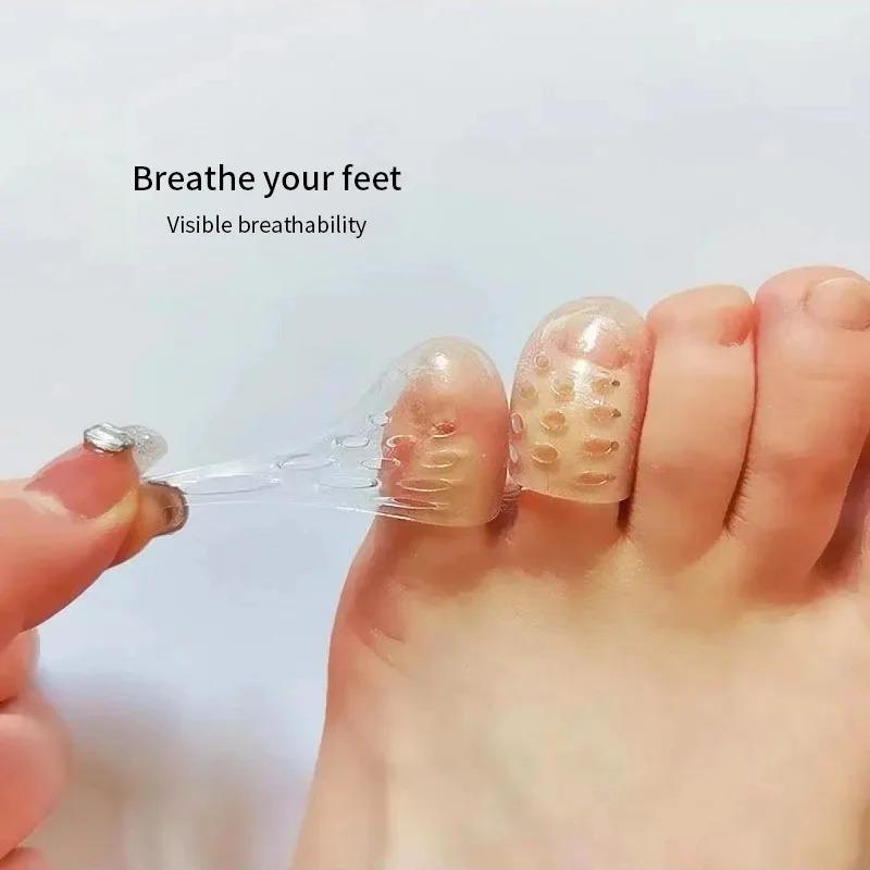 50Pcs Silicone Finger And Toe Protectors Breathable Gel Finger Caps Odorless Finger And Toe Covers For Men And Women Anti-friction Finger Tubes