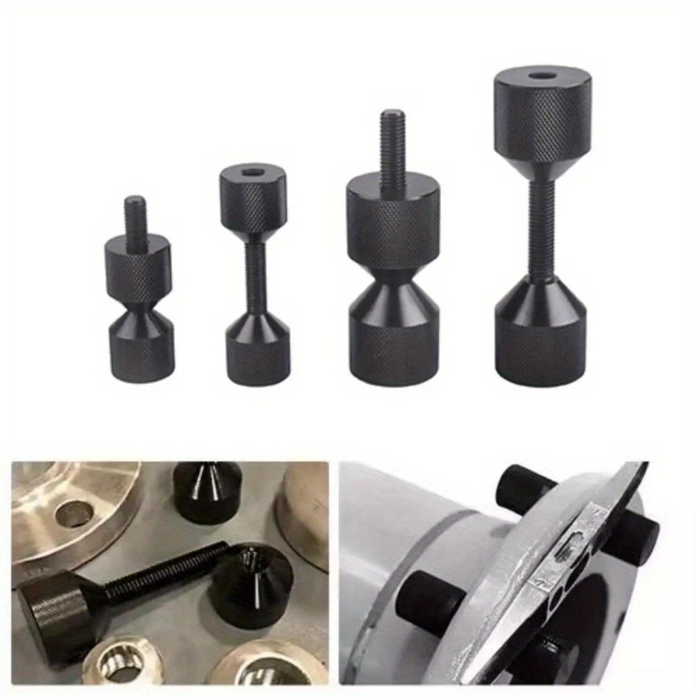 4 Pcs Aluminium Flange Two Hole Pins 1-1/8” Two Hole Alignment Pins & 1-5/8” Detachable Flange Double Hole Pins