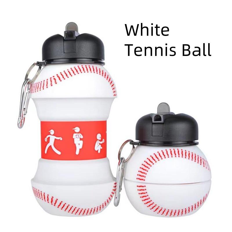 Bouteille d'eau pliante Tasses de camping Mug Sports de plein air Basket-ball Football Tennis Golf École Étanche Portable Bouteille d'eau pour enfants
