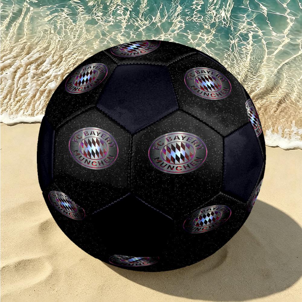 1pc Bayern Munich Crest Standard Size 5 Soccer ball, Durable game Soccer Ball for School Park Training & Daily Entertainment zq7142
