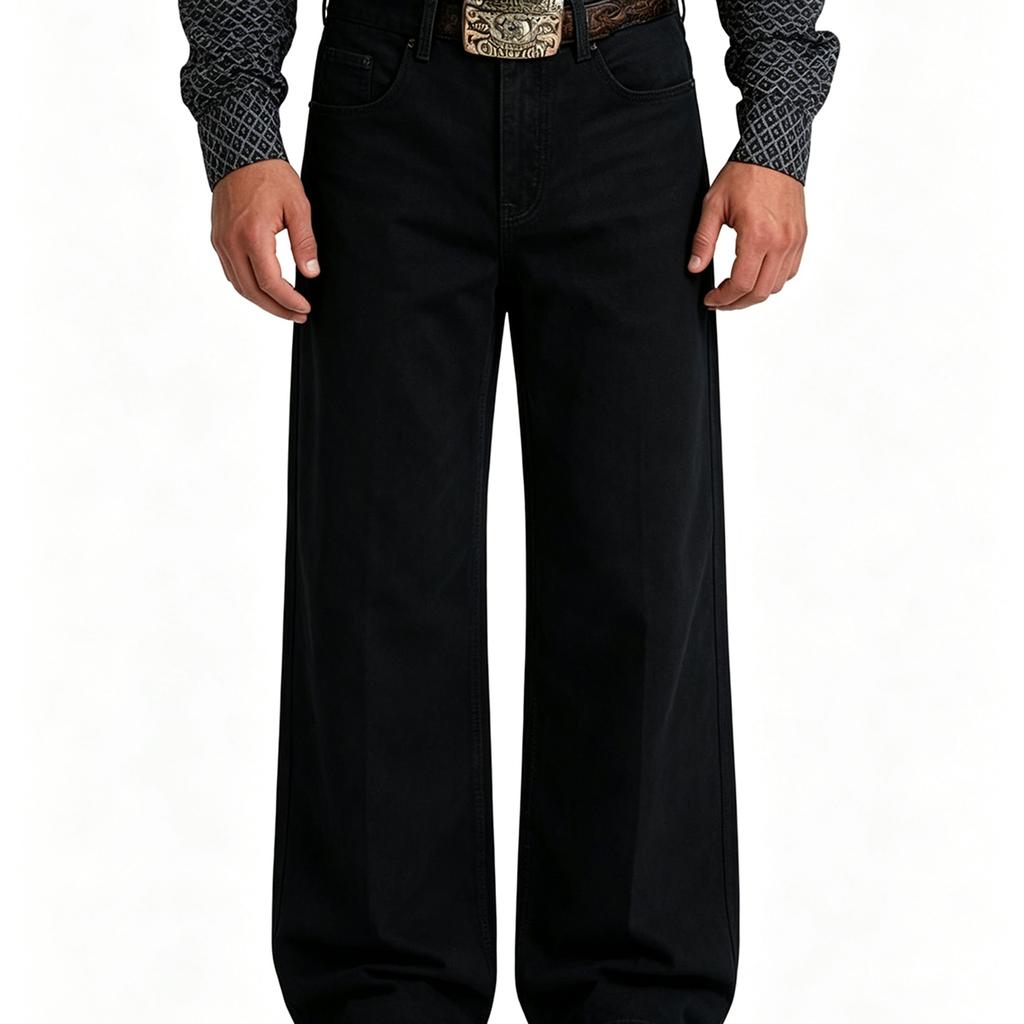 Men's Vintage Straight Leg Casual Pants Loose Fit for Fall Winter