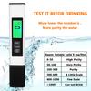 Wasserqualitätsmessgerät Digitalanzeige Hochpräzise Batteriebetrieben Trinkwasser
