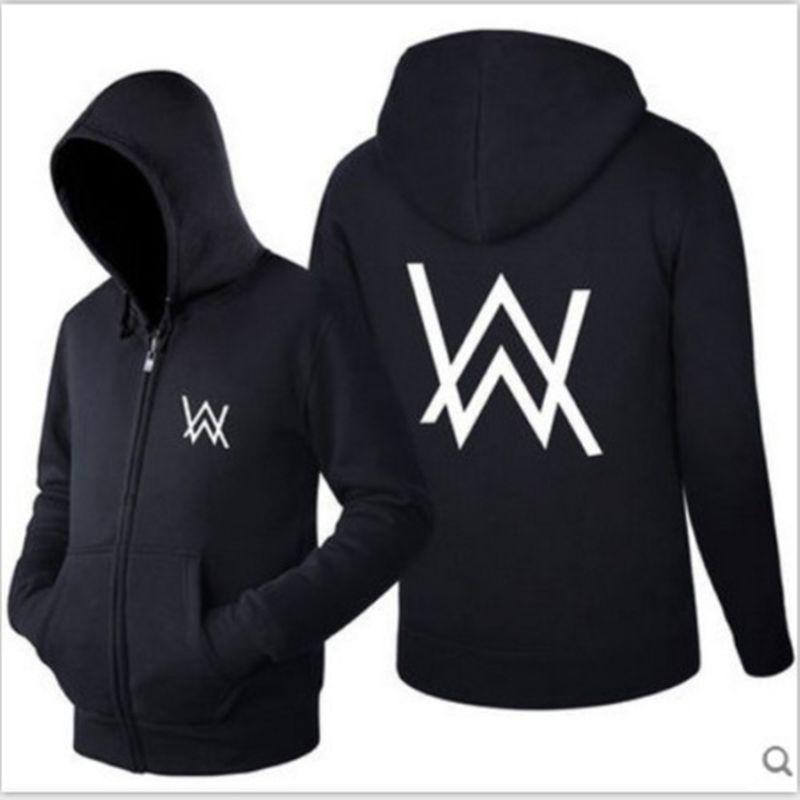 Dj Walker Alan Mens Women Luminous Hoodie Jacket Zipper Sweater Sportswear