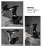Brass Waterfall Style Single Hole Basin Faucet with Hot & Cold Option for Bathroom Countertop