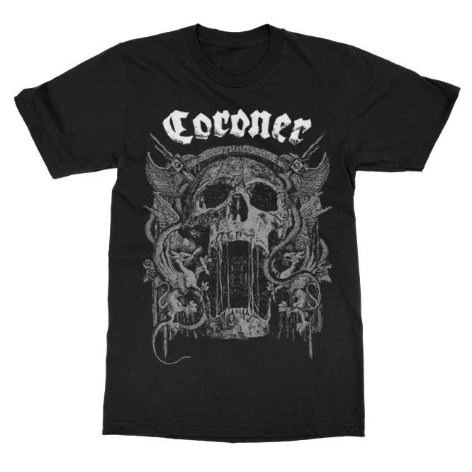 Coroner Skull 2022 Tour Leisure Tshirt Luxury Brand for Men and Women