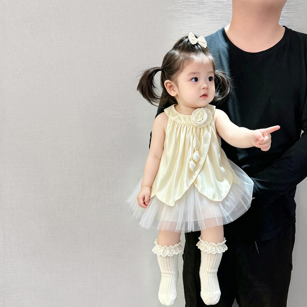 Summer Baby Girl 1st Birthday Dress Sweet Princess Infant Party Gown Elegant Toddler Sundress