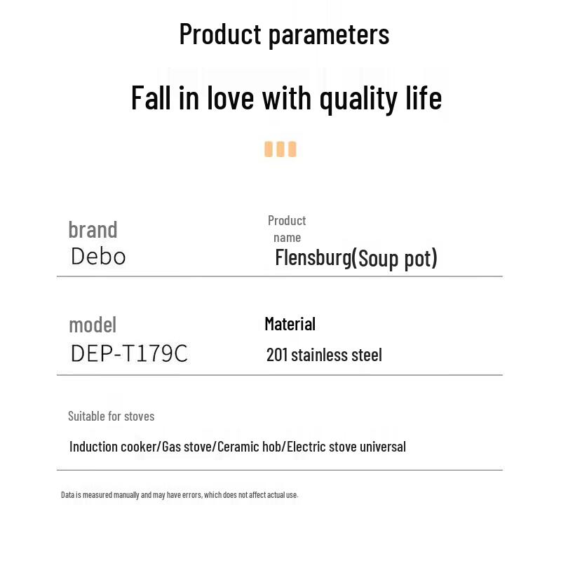 Debo Flensburg 304 Stainless Steel Soup Pot