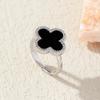 Luxe Klavertje Vier Ring - Stijlvolle en High-End Open Ring voor Vrouwen