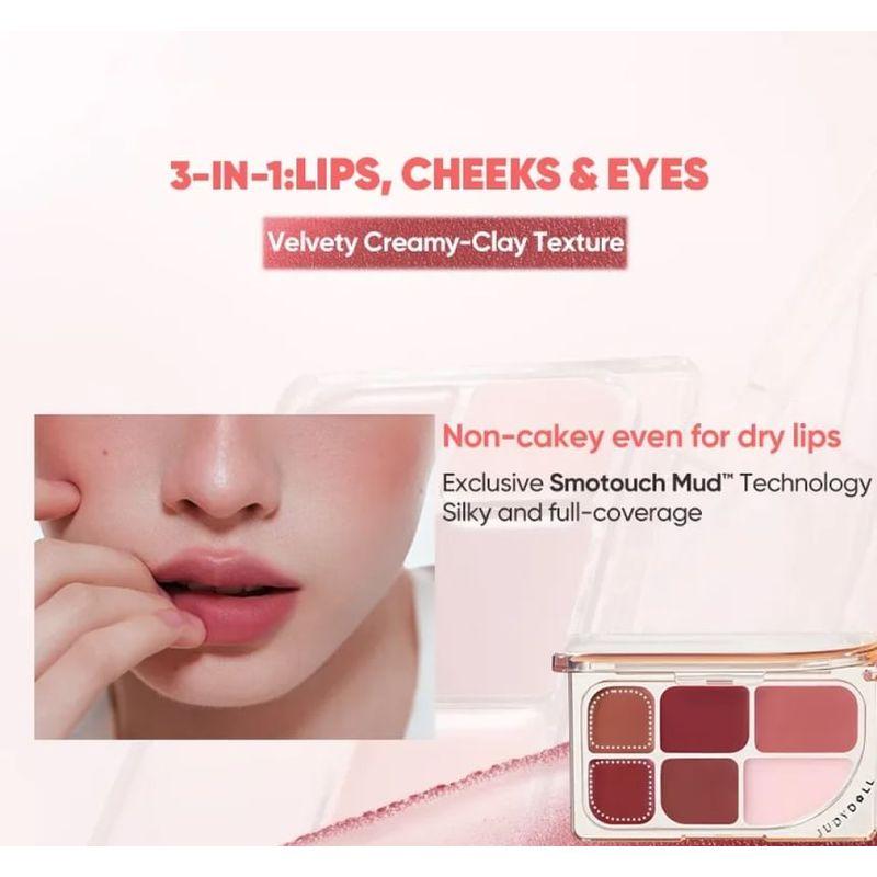 Judydoll - 6-Color Multi-Use Lip Palette - 2 Style