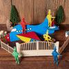 10 Stück Fallschirm Männer Armee Soldaten Mini Figuren Handwerfen Outdoor Kinderspielzeug