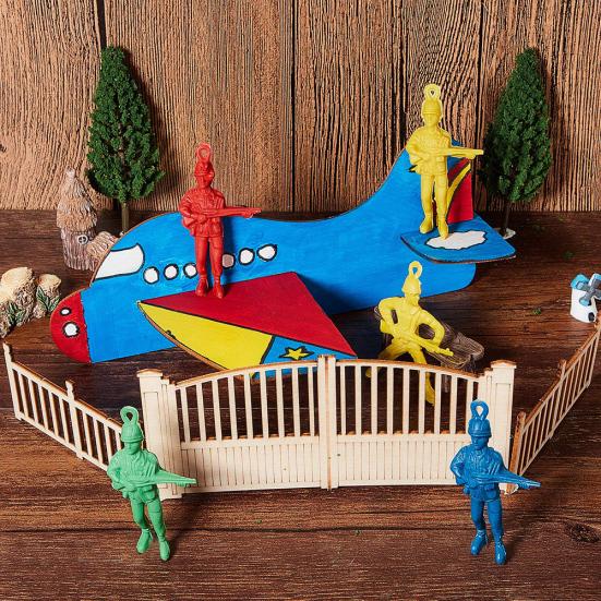 10 Stück Fallschirm Männer Armee Soldaten Mini Figuren Handwerfen Outdoor Kinderspielzeug