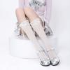 Spring and summer thin hollow mesh stacked socks jk Lolita Mary Jane Lace Princess Mid-Calf Socks Lace Over-the-Knee Socks