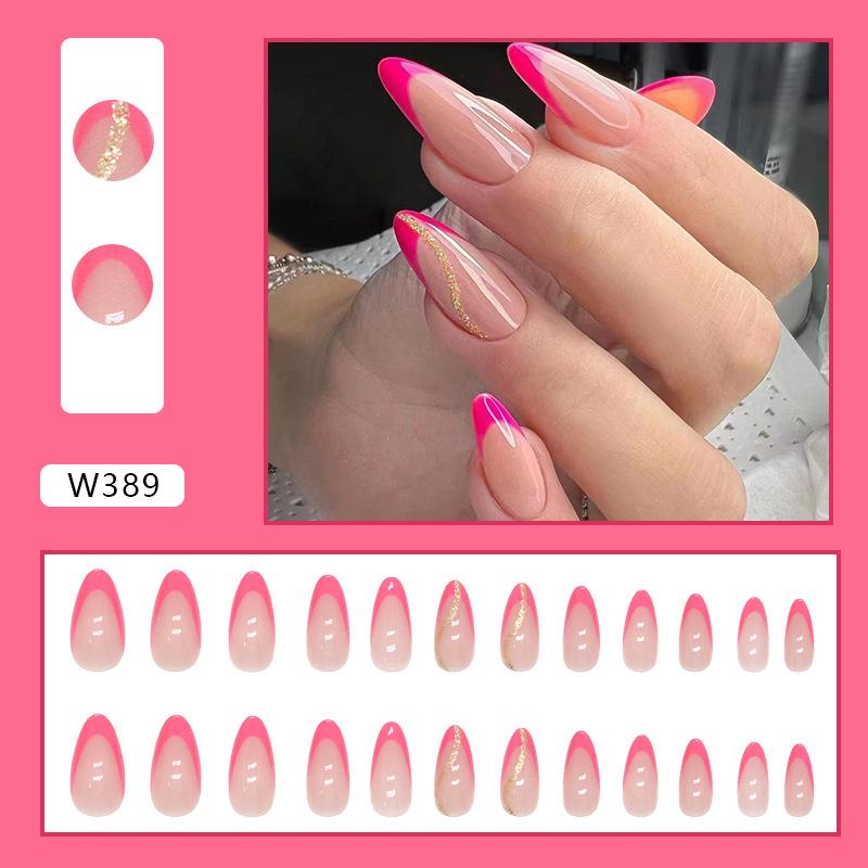 European And American Wind Bursts, Nail Art Is Sweet And Cool, Leopard Print Is Fresh, Lake Blue Is Naturally Sweet, And Nail Pads Are Worn.