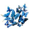 12PC 3D Butterflies Wall Stickers Multicolor Double-Layer Butterfly Magnet Wall Stickers Fridage Decals For Wedding Home Decor