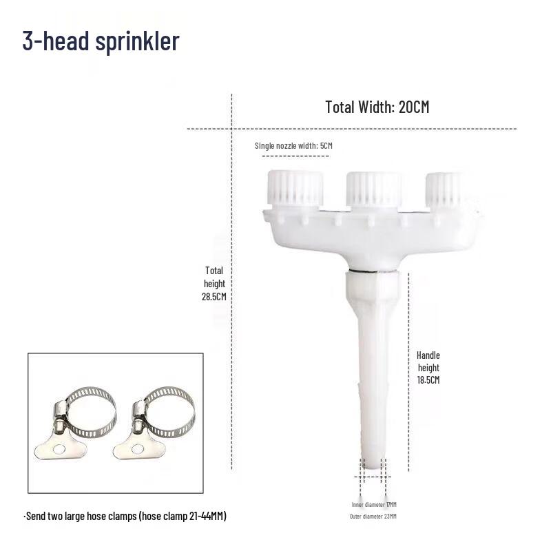 Xindrui 3-Head Watering Sprinkler