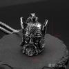 Hot Sale New Motorcycle Style Stainless Steel Retro One-Eyed Warrior Head Riding Bell