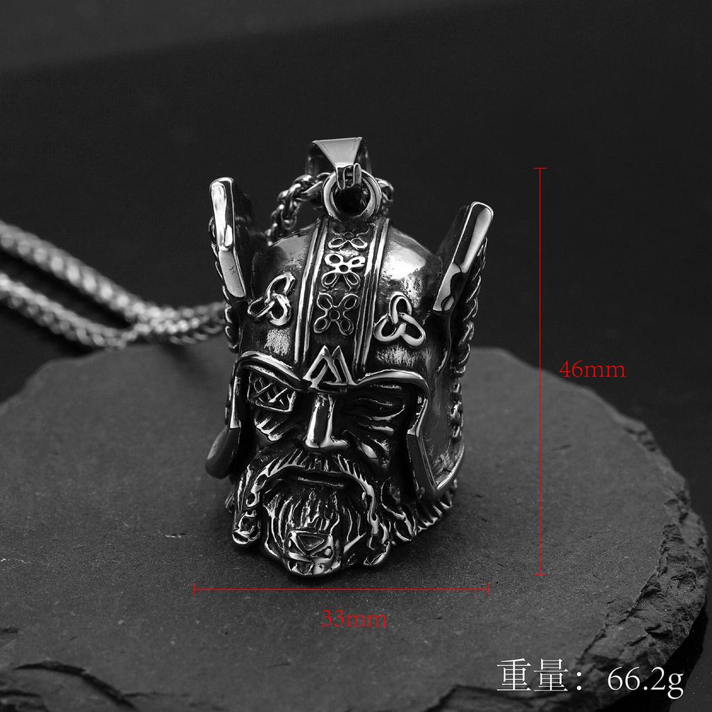 Hot Sale New Motorcycle Style Stainless Steel Retro One-Eyed Warrior Head Riding Bell