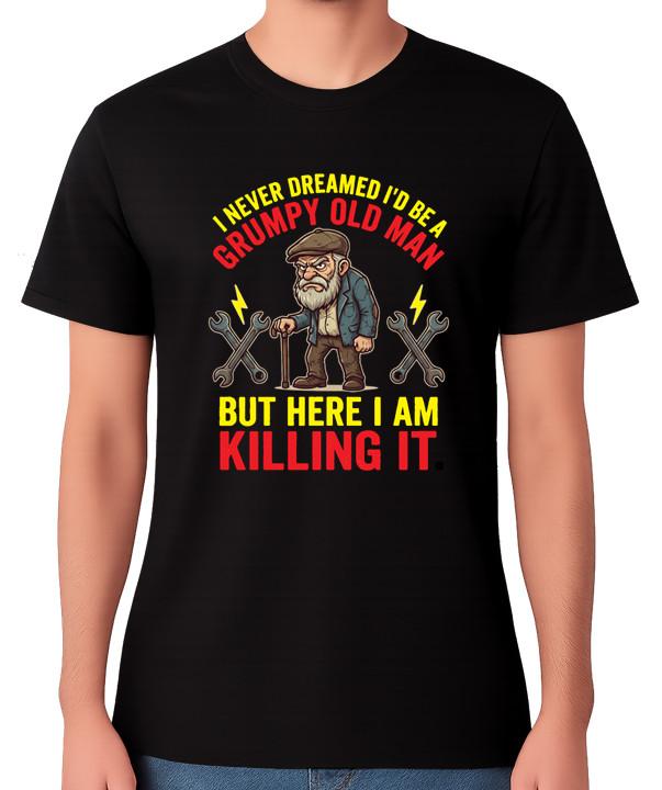 Grumpy Old Man Mechanic T-Shirt Funny Ageing Humour Tee S разноцветный