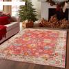 Traditional Vintage Pattern Rug, Soft Area Carpet, Suitable for Living Room, Bedroom, Study, Garden, Balcony, Machine Washable