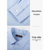 TRIES Webbing Trim Oxford Casual Long Sleeve Shirt